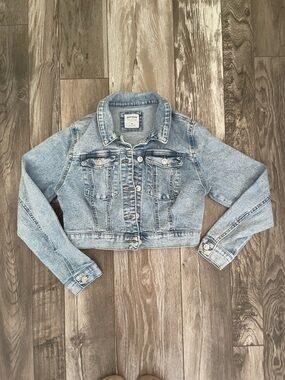 Wax Jean Light Blue Cropped Kids Denim Jacket